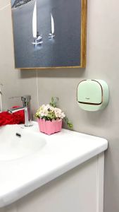 ที่วางสบู่ กล่องเก็บสบู่ พร้อมแผ่นแปะผนัง มีฐานระบายน้ำ กันน้ำกันฝุ่น กล่องสบู่สำหรับห้องน้ำ พร้อมส่งในไทย