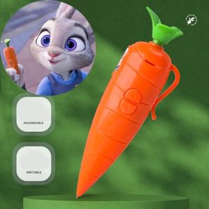 Disney | Judy & Nick Carrot Voice Recorder Electronic Sound Toy Can Write Graffiti Ballpoint Pen Novelty Voice Recorder Pen Gift**