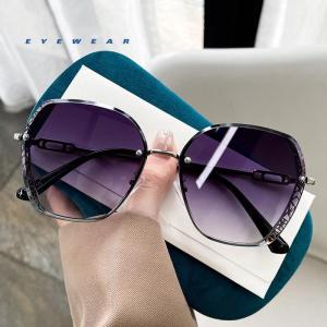 JN IMPRESSION New Gradient Sunglasses for Women Fashionable and High-end Frameless UV400 Sunglasses