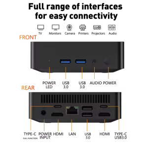 [Performance Mini] Intel Core i9 16GB DDR4 2TB SSD Windows 11 Professional | Dual Band WiFi 6 | Ultra-compact design for gaming 4K video editing and business office