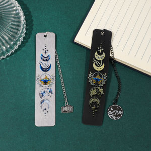 ACOTAR Inspired Moon Star Mountain Metal Bookmark Gift for Fantasy Novel Fans Aesthetic Reading Accessories for Book Lovers