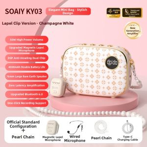 soaiy | Wireless Lapel Magnet Microphone for Lecture Amplifier