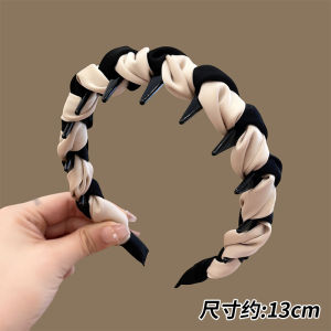 Silk High Top Hairband Womens 2025 New Style Luxury Feel Fashionable Face Washing Headband Hair Clip Headwear Korean Style