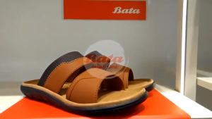 Promo!! Sandal Pria Bata Or!ginal Model Selop warna coklat tan bahan kulit tebal nyaman clasik