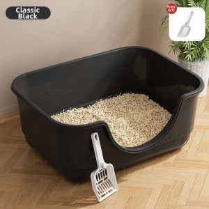 hipidog | Splash-Proof Semi-Enclosed Cat Litter Box