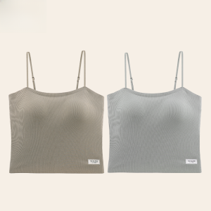 Miiow |  Breathable Ice Silk Gathered Fixed Cup Wireless Seamless Comfortable Bra Sweet Style Womens Underwear For Spring Summer