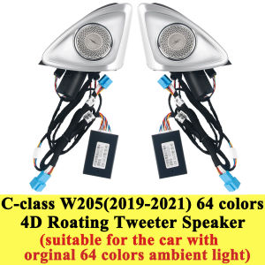 For Mercedes-benz 64 Colors 4D Rotating Tweeter Speaker C Glc E S Class W205 W213 W222 X253 W223 Ambient Light Luminous Refit