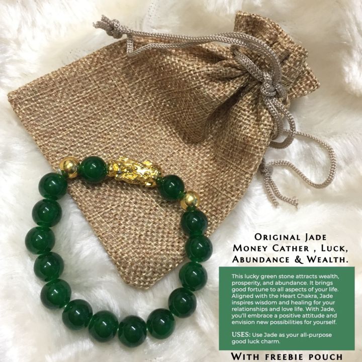 Lucky Charm green bracelet Pi Yao Money Cather | Lazada PH