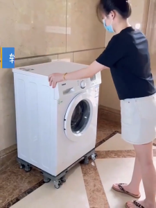 Movable Washing Machine Stand Adjustable Refrigerator Raised Base Mobile Roller Bracket Wheel Bathroom