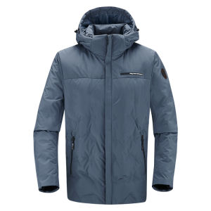 จี๊ป | แจ็คเก็ตขนเป็ดสั้นแบบมีซิปป้องกันลมสำหรับผู้ชาย เสื้อแจ็คเก็ตขนเป็ดอเนกประสงค์แบบอเนกประสงค์ เสื้อผ้ากันหนาวสำหรับกลางแจ้งที่อบอุ่นและสวมใส่สบาย