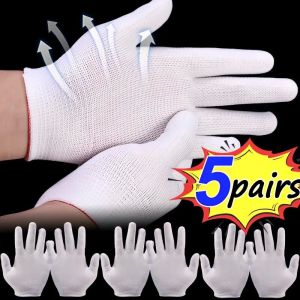 Summer Thin Nylon Gloves Non-slip Wear-Resistant Breathable Safety Work Gloves For Outdoor Labor Gardening Household Cycling Goods