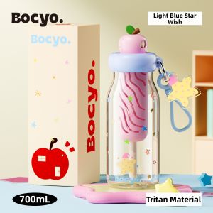 BAICAIYA | Attractive Large Capacity Tritan Straw Bottle for Kids