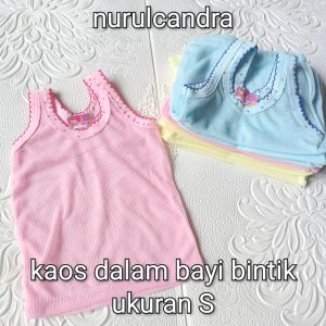 promo 6 pcs kaos dalam bayi/singlet bayi dan anak anak untuk usia bayi baru lahir sampai 6 tahun  ukuran SMLXLXXL