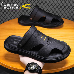 Camel Active Mens Sandals Summer New Casual Open-Toe Beach Shoes Lightweight Breathable Dad Shoes Comfortable Ultra-Leather