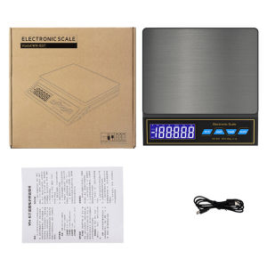 WH-B37C Precision LCD Digital Scale 30kg/1g Rechargeable Household Electronic Balance Scale for BakingHealthy Cooking