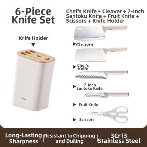 CAROTE | Baby-friendly Stainless Steel Kitchen Knife Set