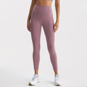 Nylon 66 High-end Capri Yoga Pants Naked Feel High Waist Lift Buttocks