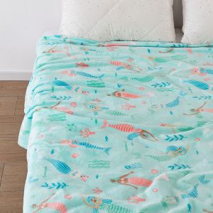 Wool Christmas Color Flannel Blanket Baby Fleece Cartoon Pattern Kids Woolen Blanket Blanket Bed Sheets 1kg