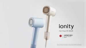 PANASONIC Ionity Tangle-Free & Silky Smooth Hair Dryer with Linear Airflow EH-NE6M - Light Beige / Light Blue