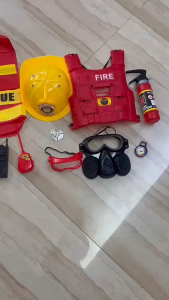 Đồ chơi lính cứu hỏa nhập vai cho bé - Full bộ 11 món kèm mũ bảo hộ