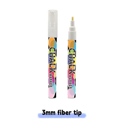 1/3 Pcs White Liquid Chalk Painting Marking Erasable Dust-free Water-soluble Marking Pen School Classroom Office Supplies