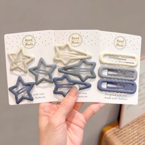 Pink Hair Clips Cute Childrens Hair Accessories Simple Side Hairpins Forehead Decorations Duckbill Hair Grips Hair Dividers