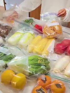 ZEO Resealable Plastic Packaging bag Zip lock Plastic zip-lock pouch food storage S/M/L