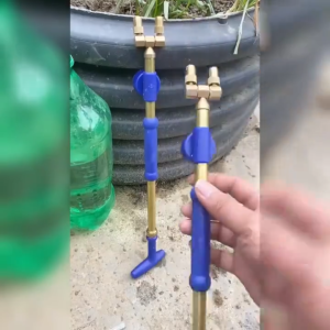 Handheld Push Pull Copper Pump Sprayer Portable Drink Bottle Spray for Home Garden Watering
