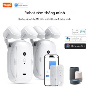 Robot Rèm Thông Minh Tuya Điều Khiển 3 Trong 1 Qua Ứng Dụng Tuya/Điều Khiển Từ xa/Thoại (Alexa Google Siri) Dành Cho Phụ Kiện Tự Động Hóa Nhà Cửa Hệ Thống Ray Rèm La Mã