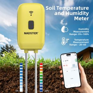 nadster | High Precision Temperature and Humidity Meter for Soil