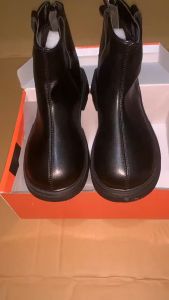 Giày Bốt Da Bóng Bé Gái Giày Boot Da Mềm Khóa Kéo Sau Cho Bé Họa Tiết Sao Đơn Giản Tinh Tế Sang Trong (XY-165)