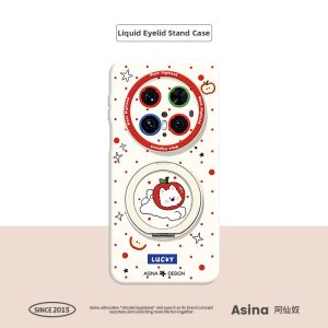 Asina | Magnetic Bracket Liquid Silicone Phone Case for Huawei Mate Series