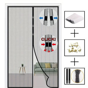 Magnetic Mosquito Net For Door Punch-Free Screen Door Curtain Mosquito And Fly Protection Automatic Closing Safety Protection