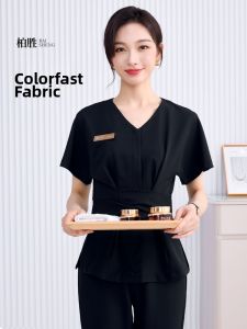 Summer Fashion White High-end SPA Workwear for Beauty Therapists