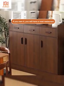 4/3 Door Storage Wooden Cabinet: A Multi-functional Solution for Your Living Room
