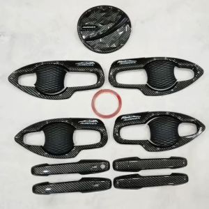 Paket Cover Handle Outer Pintu Tutup Tangki Mobil Toyota Avanza 2022 - 2024 Carbon