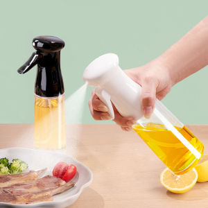 Kitchen Glass Oil Sprayer Bottle Air Fryer Spray Bottle Fogging Home Use Cooking Utensil Press Type Oil Tank Pure Color Japanese Style
