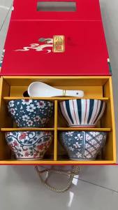 Business Gift Ceramic Tableware Set Japanese Underglaze Color