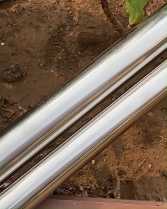 Telescopic Pole Stainless Steel 8 mm Thread Gold | Tongkat Tiang Teleskopik Serbaguna Pemetik Buah Gergaji Pisau