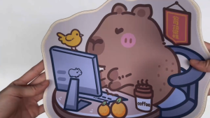 Lót chuột Capybara Lót Chuột Máy Tính Hình Hoạt Hình Miếng Lót Chuột Laptop