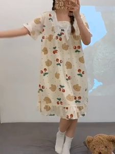 Đầm  Ngủ Thun Sữa Cotton Siêu Dễ Thương