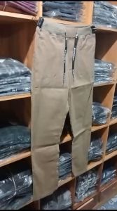 Celana Panjang Rip Chinos Pria & Wanita Pinggang Karet