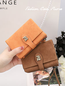 TAOHUALIHUA | Matte Small Womens Wallet Card Holder Integrated Student Coin Purse