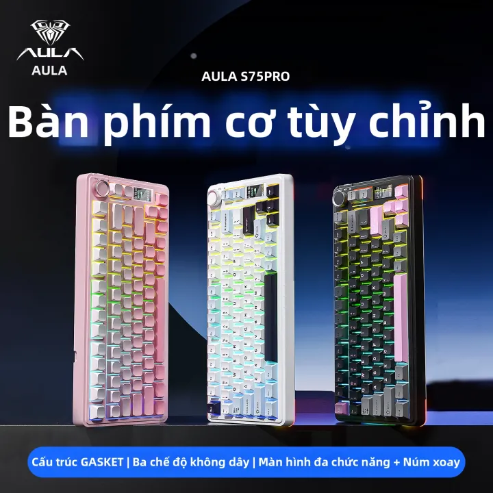 AULA | Bàn Phím Cơ Đa Chế Độ S75 Pro Có Thể Tùy Chỉnh | BigBuy360 - bigbuy360.vn AULA | Bàn Phím Cơ Đa Chế Độ S75 Pro Có Thể Tùy Chỉnh | BigBuy360 - bigbuy360.vn