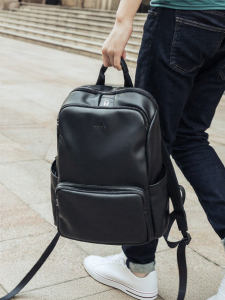 Golf | Mens Casual Simple Leather Backpack Computer