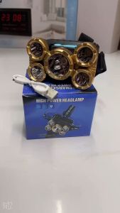 mini Rechargeable 5 Led Headlamp Flashlight HeadLamp Adjustable Head Light Waterproof Led