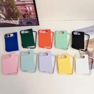 szhaiyu | Candy Colorl Hard Shell PC Protective Phone Case For iPhone Duo 2026 Bumper Protective Front and Back Cover Shockproof Funda