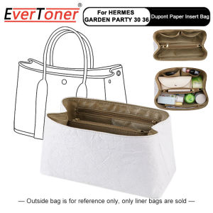 Everterner Dupont อุปกรณ์จัดระเบียบถุงกระดาษสำหรับ H Garden Party30 36กระเป๋าถือ Dalaman Tas กระเป๋าใส่กระเป๋าเครื่องสำอางแบบพกพา