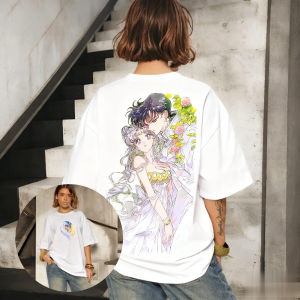 Bandai | Oversized Streetwear Sailor Moon Anime Graphic T-shirt Men Women Short Sleeve Tee Summer Trendy Casual Tops Y2k Clothes Kawaii
