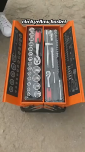 82pcs Tool Kit Kunci Shock / Alat Perbaikan Mobil Profesional / kunci pas kunci shock set obeng